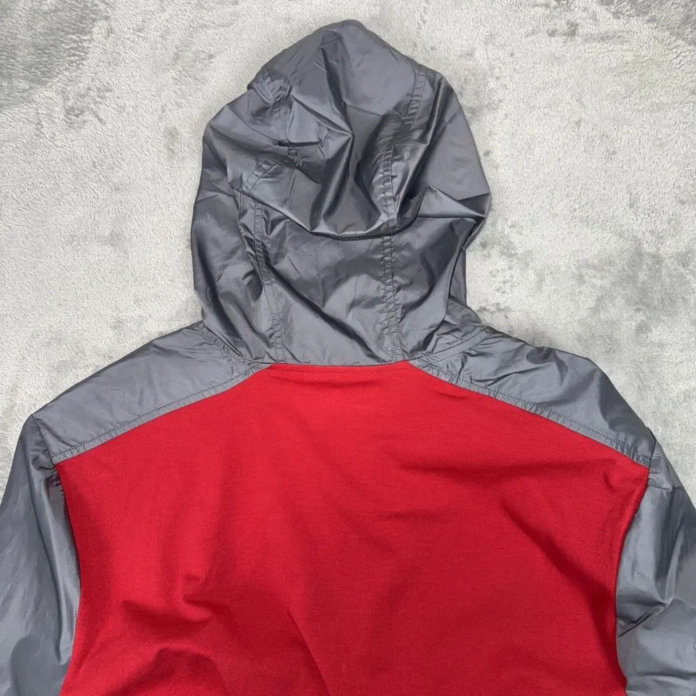 Under Armour Light Windbreaker, 1/4 Zip, Long Sleeve, Althetic Mens‎ Large, Red